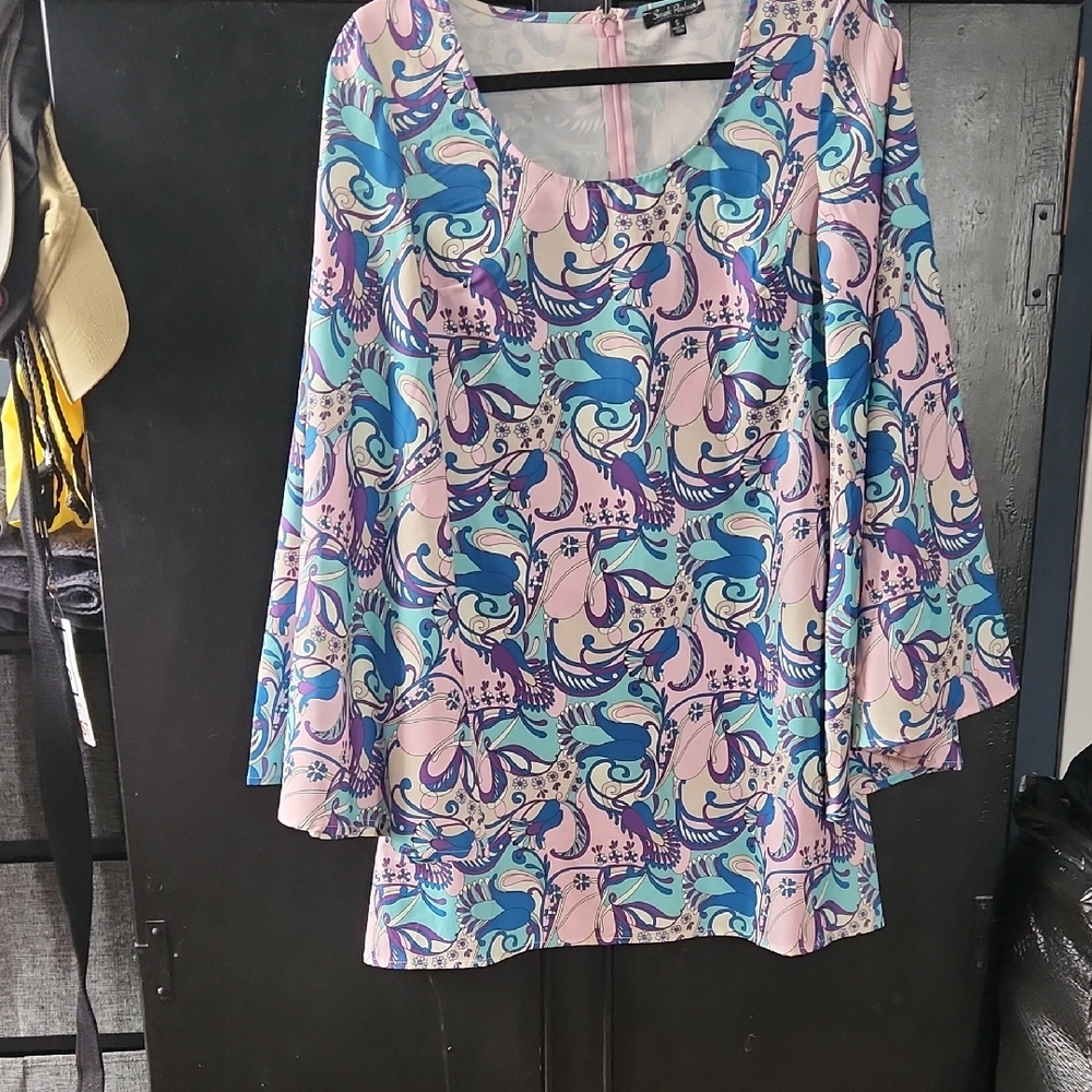 Colorful Patterned Women's Dress